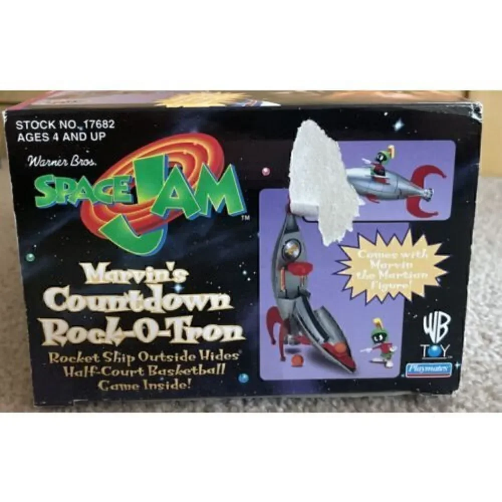 1996 PLAYMATES SPACE JAM - MARVIN’S COUNTDOWN ROCK-O-TRON PLAYSET - NEW In Box